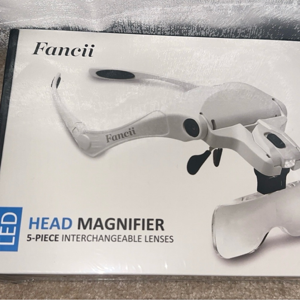 White LED Head Magnifier with Interchangeable Lenses